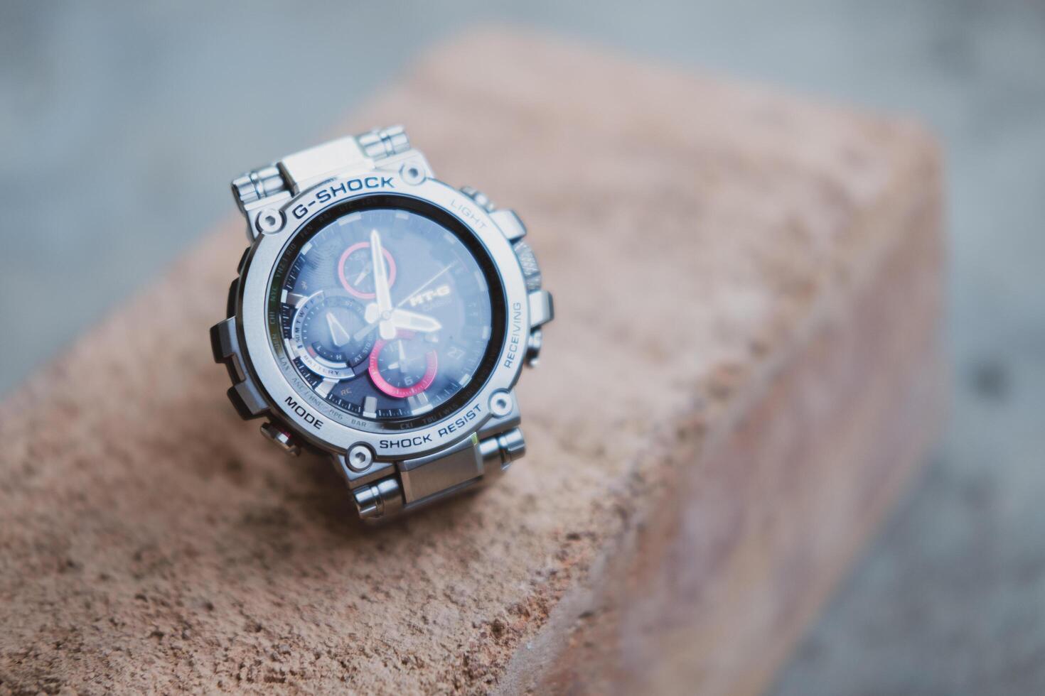 Bangkok, Thailand - February 12, 2024 G-SHOCK watch model MTG-B1000D-1ADR model photo