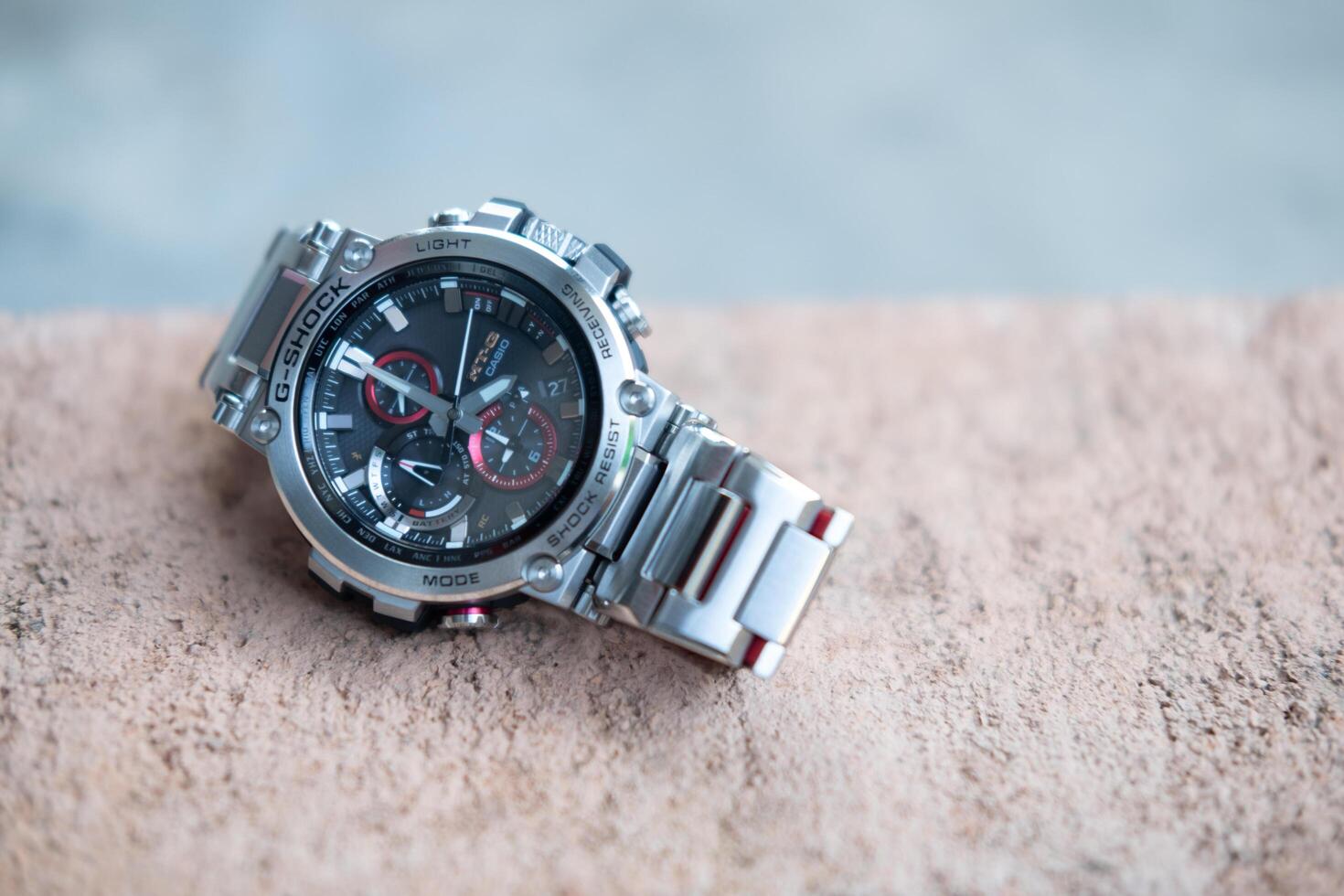 Bangkok, Thailand - February 21, 2024 Casio G-Shock model MTG-B1000D-1ADR photo