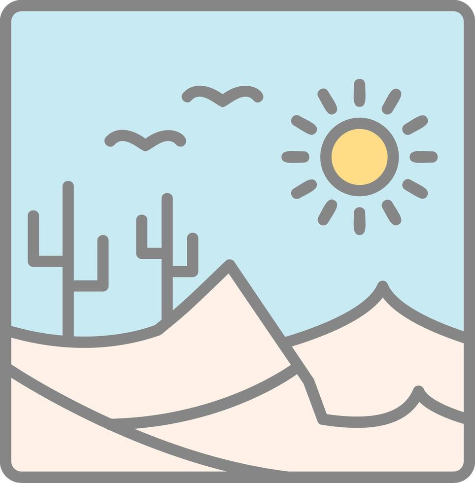 Desert Vector Icon