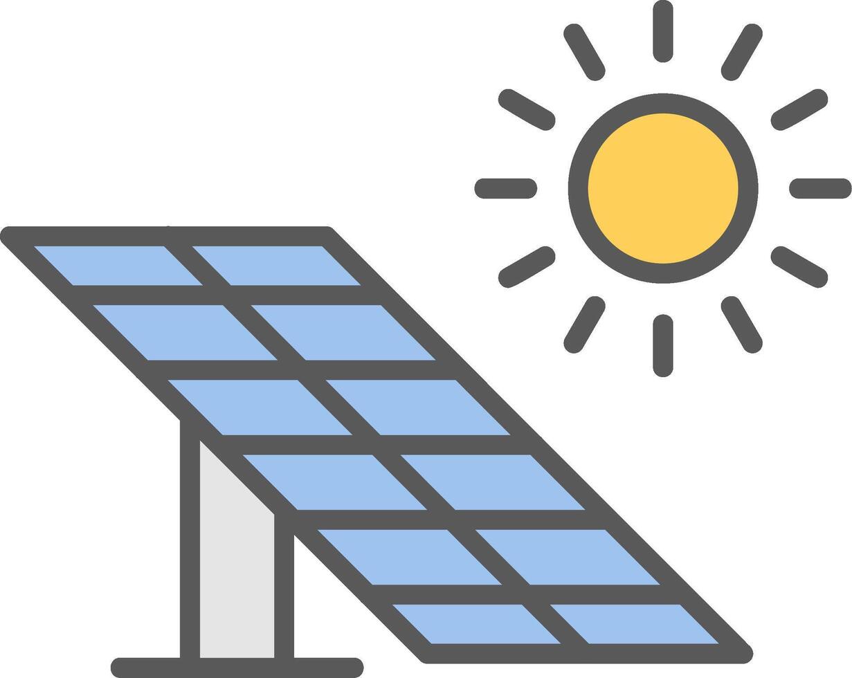 icono de vector de panel solar