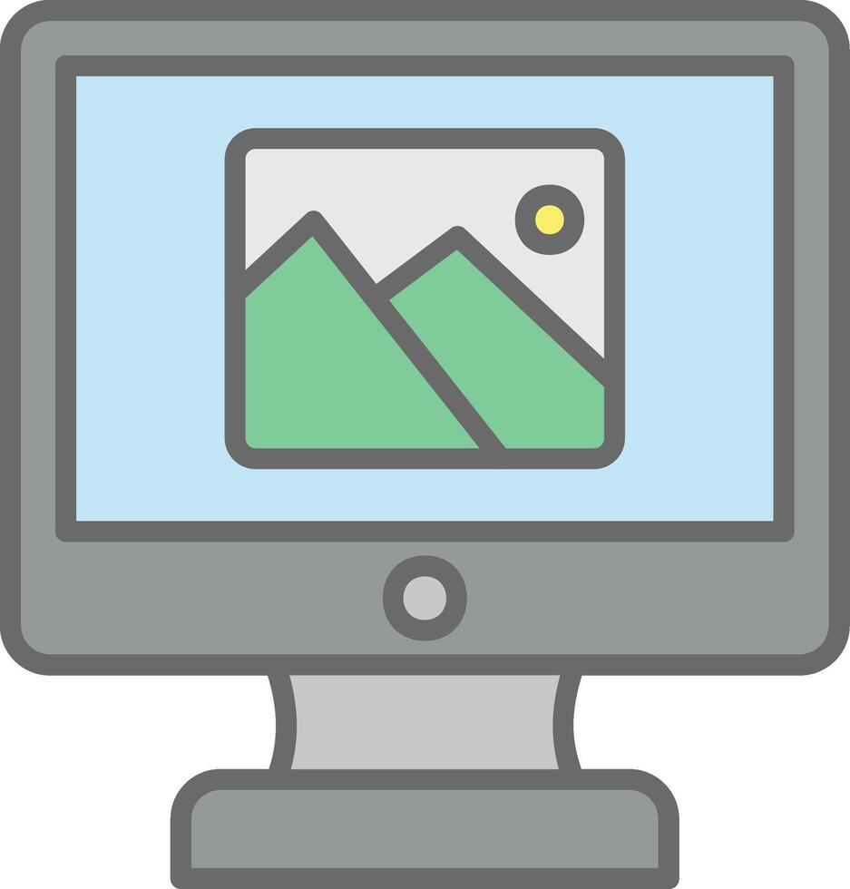 Computer Gallery Vector Icon