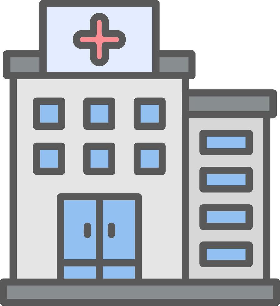 icono de vector de hospital