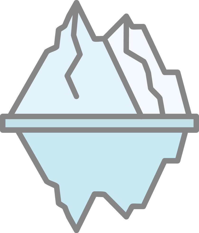 icono de vector de iceberg