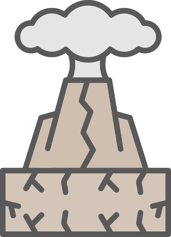 Volcano Vector Icon
