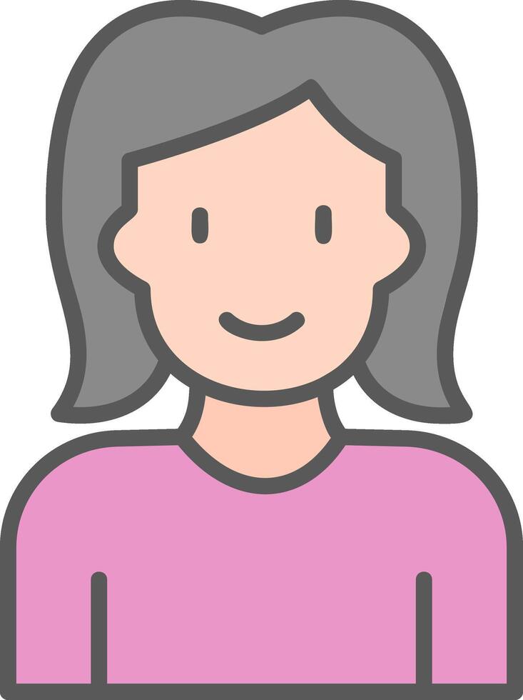 icono de vector de mujer