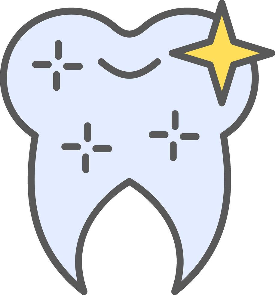 Healthy Clean Tooth Vector Icon