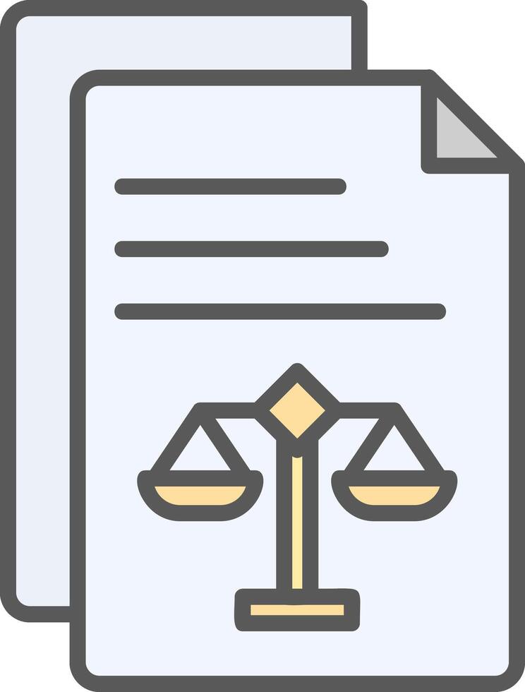 Legal Document Vector Icon