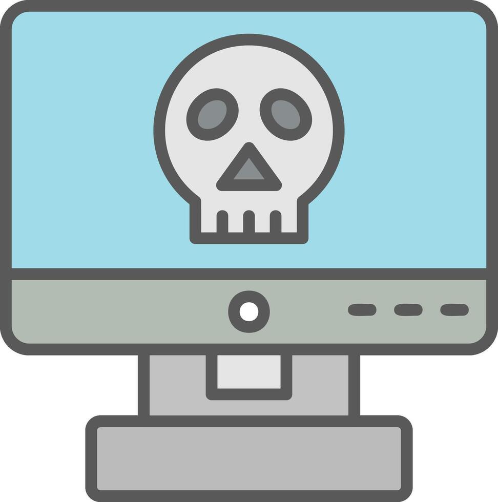 Computer Hacking Vector Icon