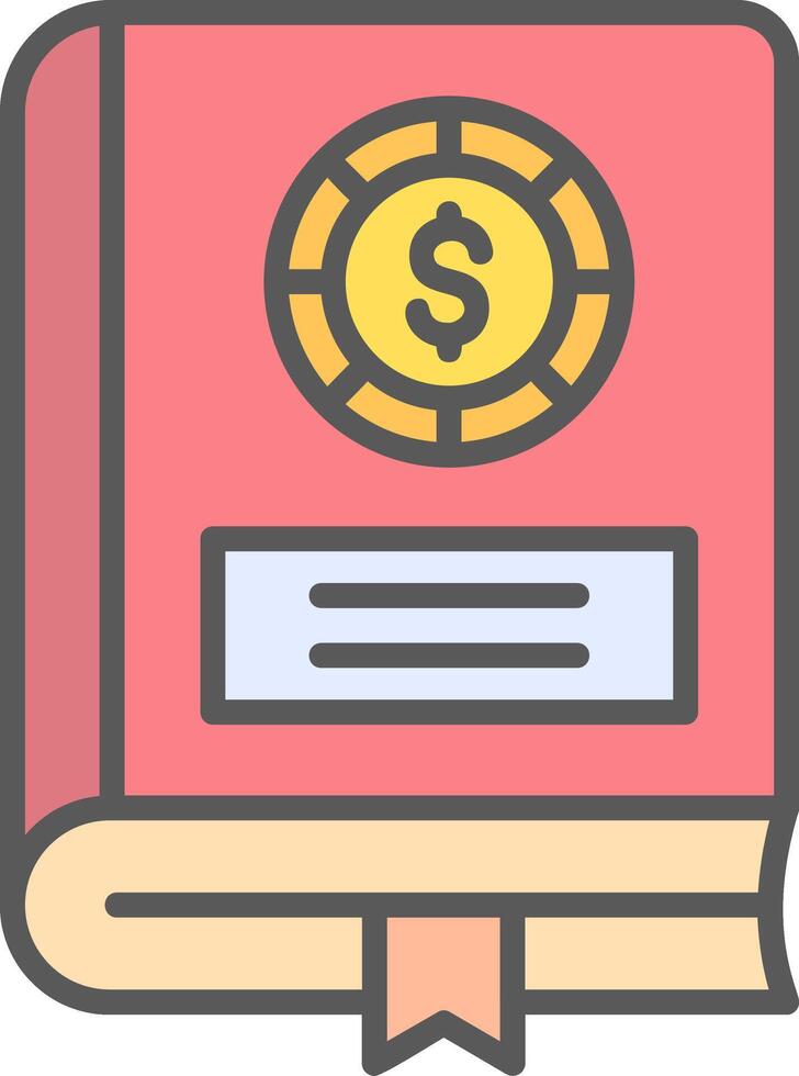 Financial Book Vector Icon