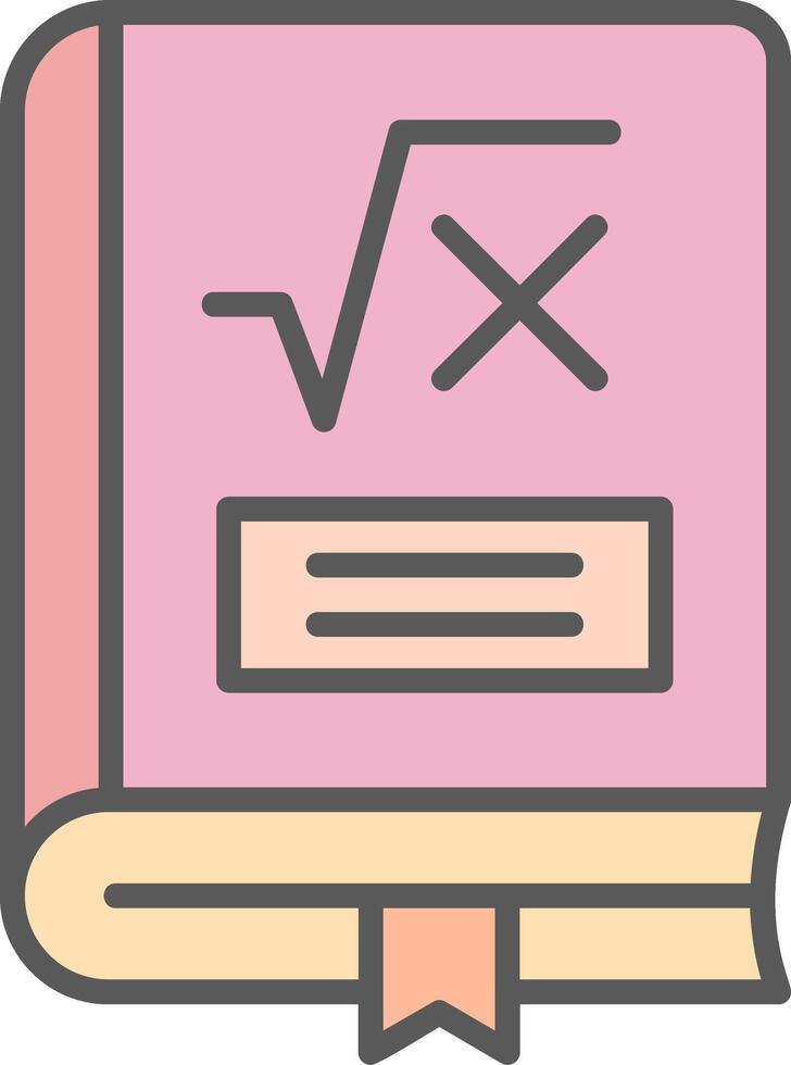 Maths Book Vector Icon