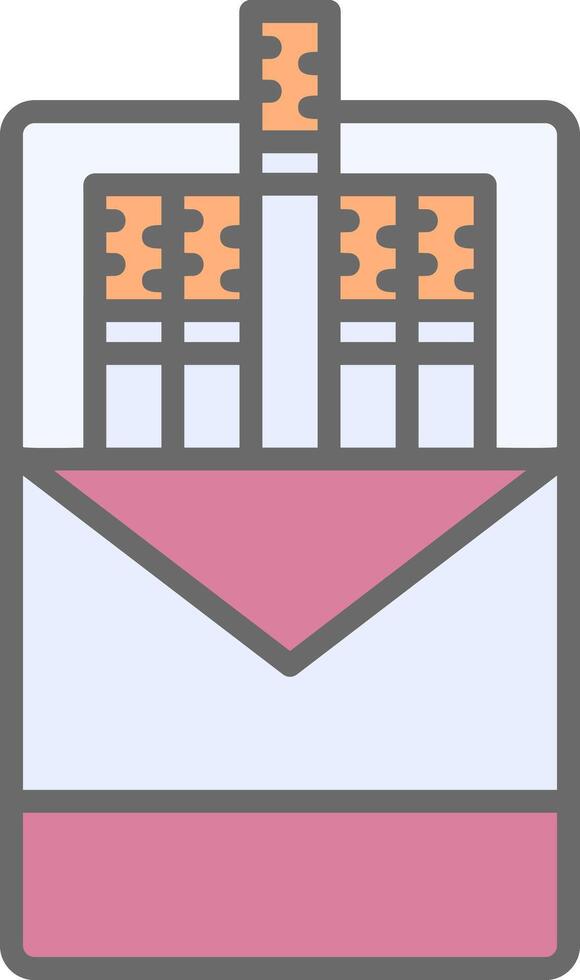 Cigarette pack Vector Icon