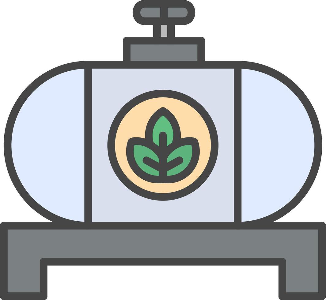 combustible tanque vector icono