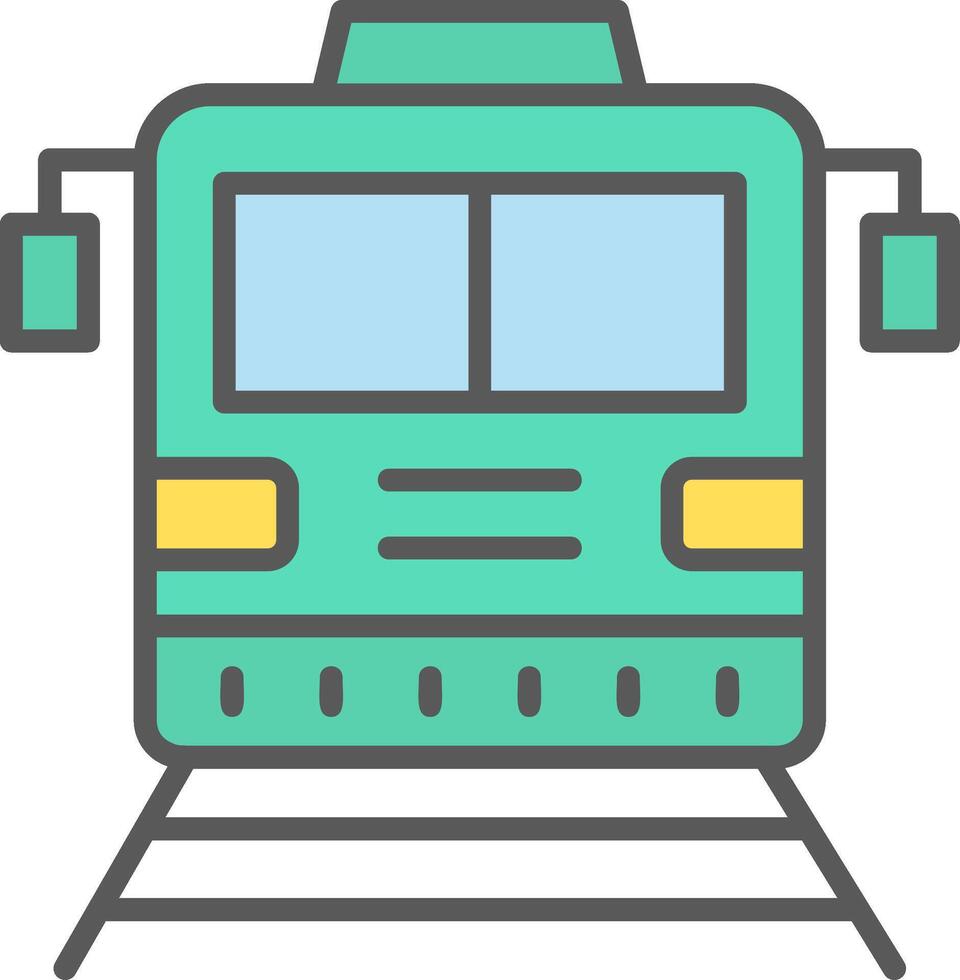 icono de vector de tren