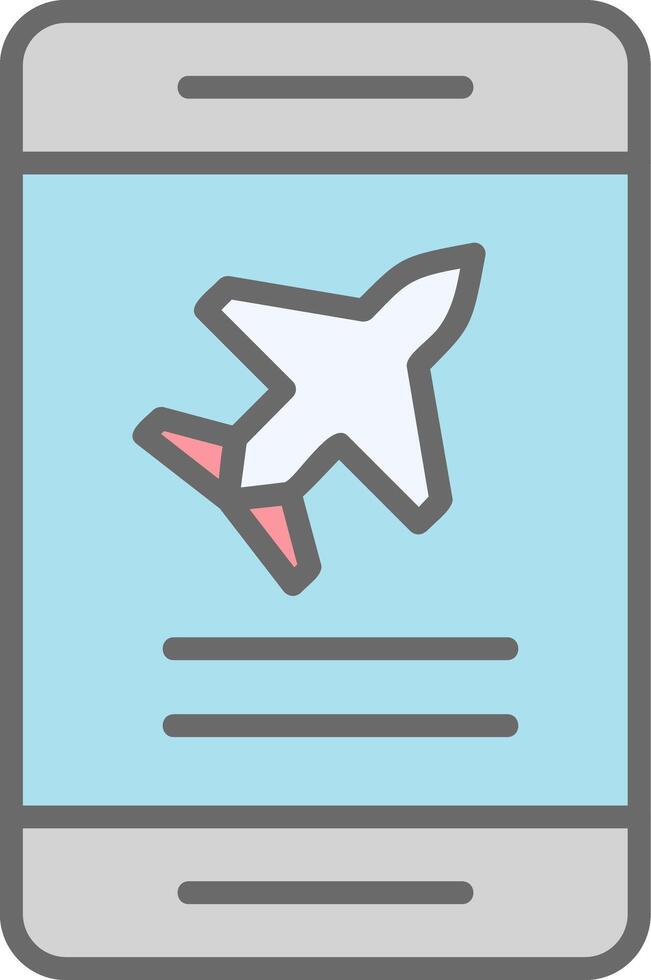 avión boleto reserva vector icono