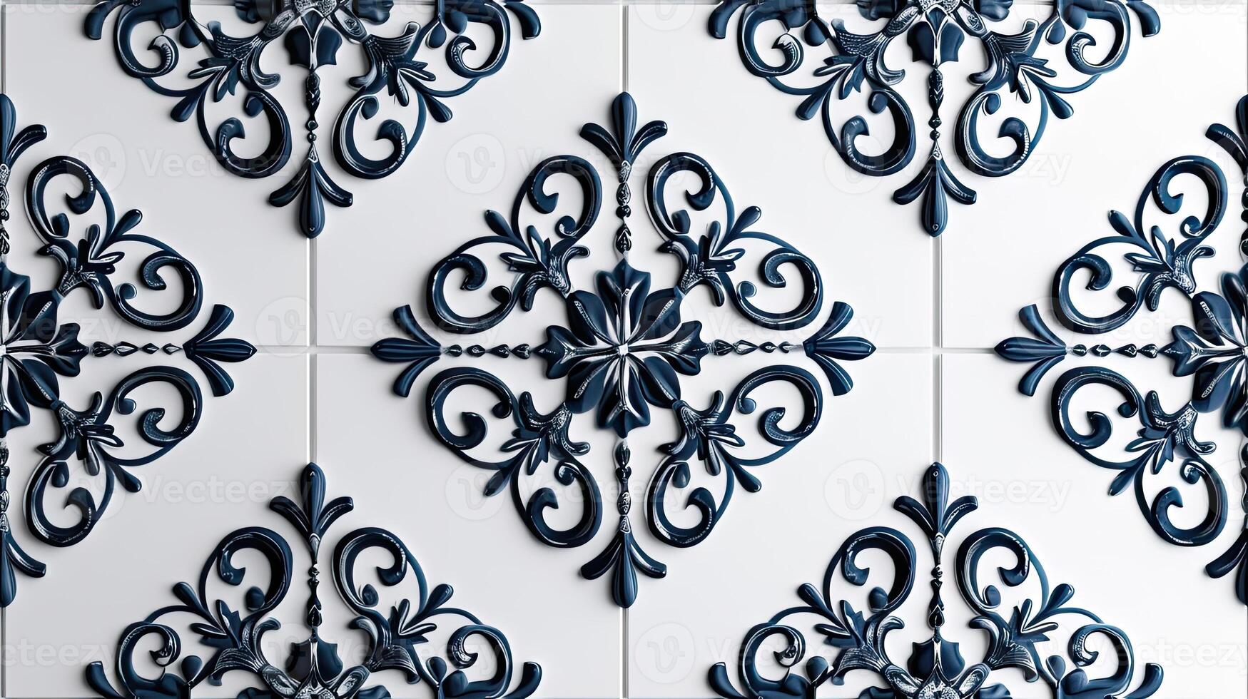AI generated a seamless pattern against a crisp white background, capturing the essence of elegance and simplicity in a realistic photograph. SEAMLESS PATTERN. photo