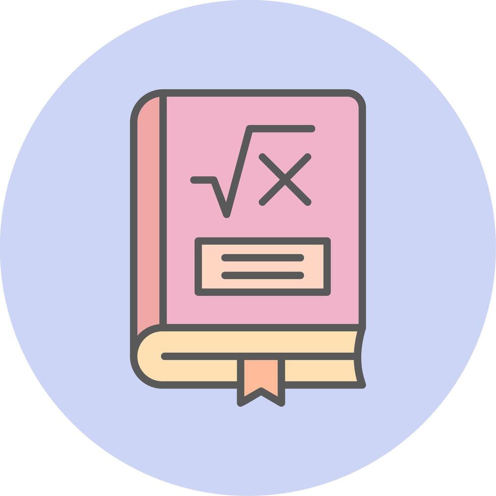 matemáticas libro vector icono