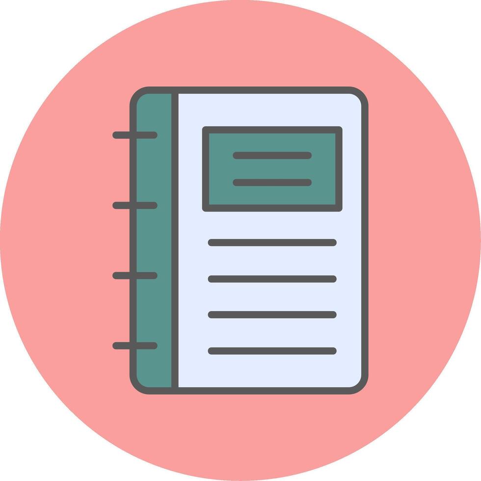 Notebook Vector Icon