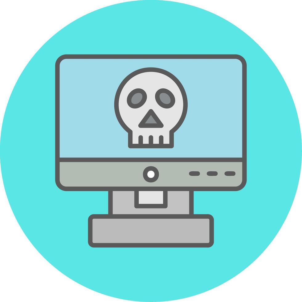 Computer Hacking Vector Icon