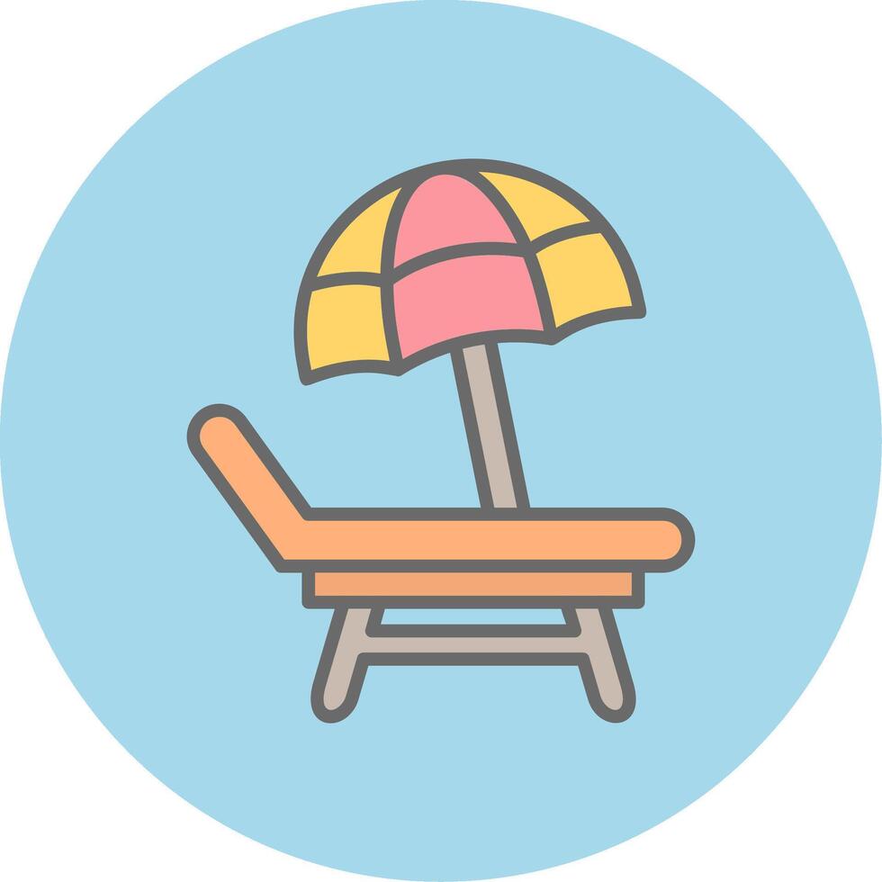 Beach Chair Vector Icon