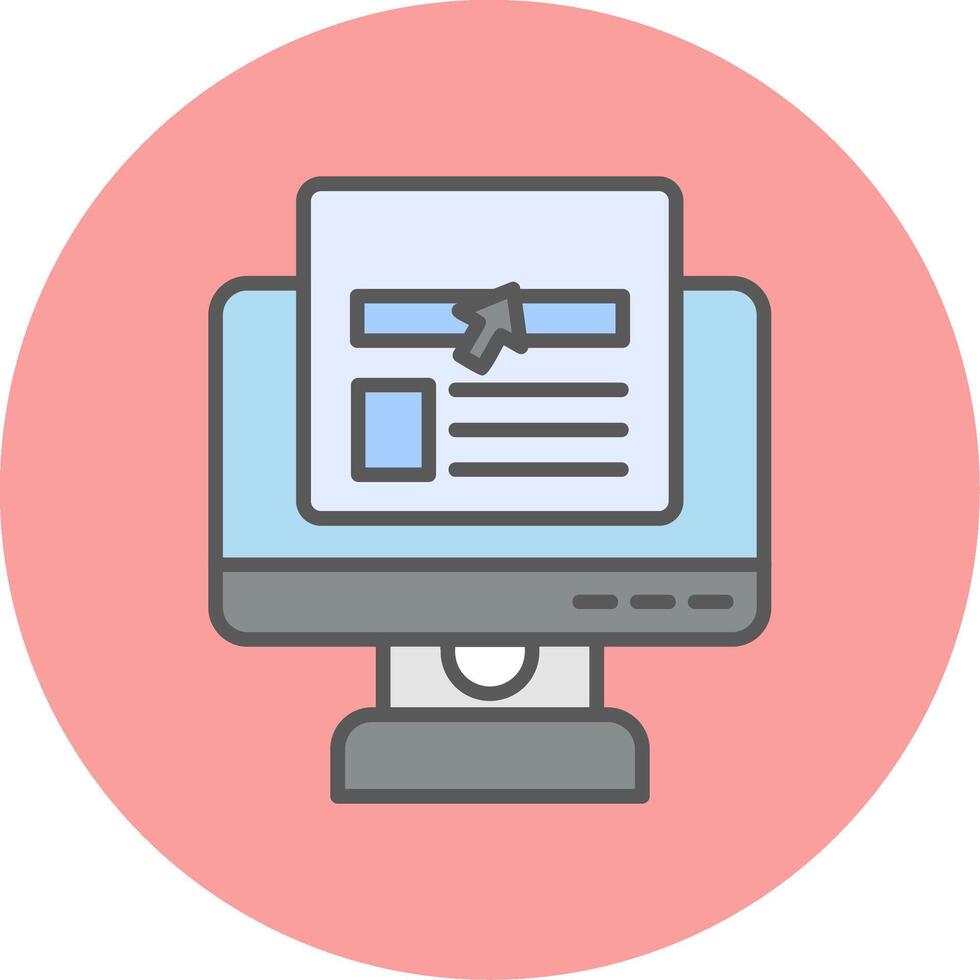 Online News Vector Icon