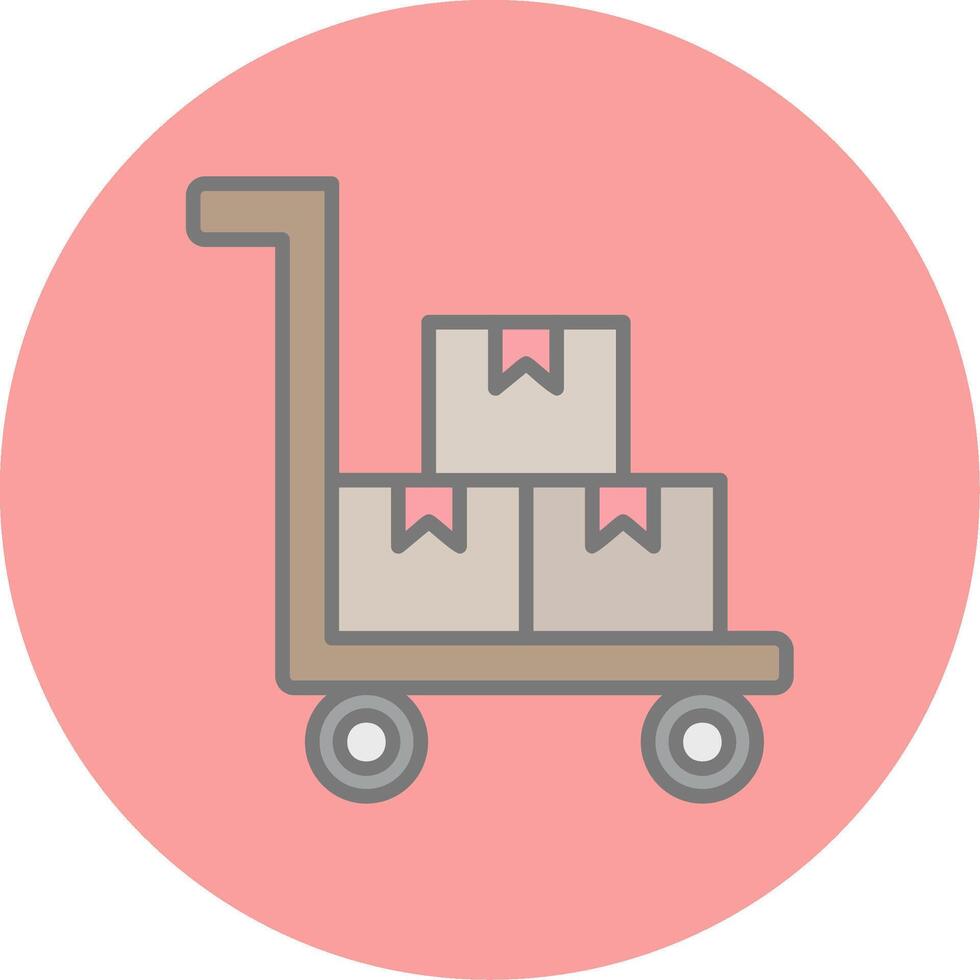 Factory Trolley Vector Icon