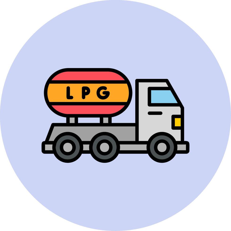 Gas Truck Vector Icon