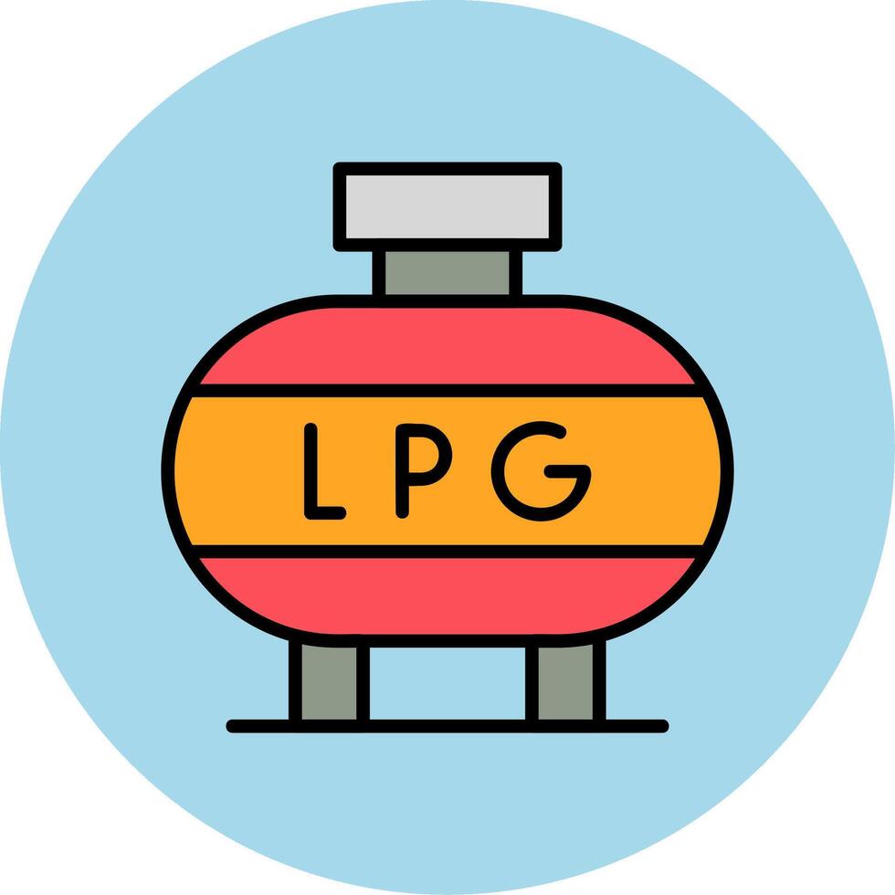 Liquefied Petroleum Gas Vector Icon