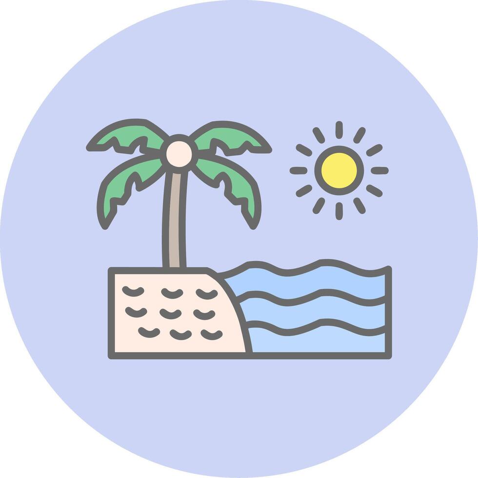 Beach Vector Icon