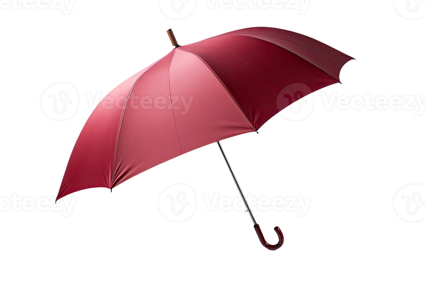 AI generated an umbrella with a red color on a transparent background png