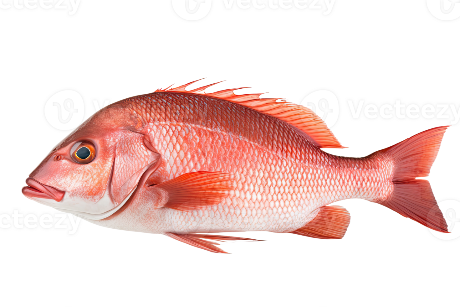 AI generated red snapper fish on transparent background 39563442 PNG