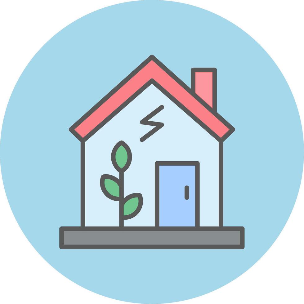 Green House Vector Icon