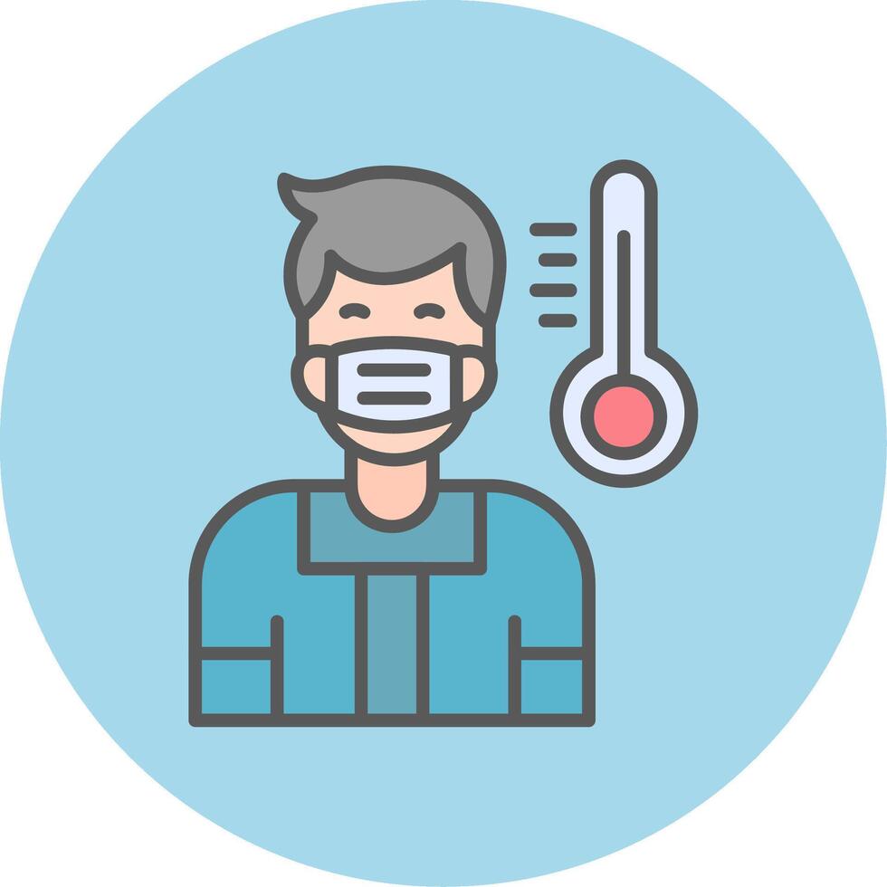 Men Fever Vector Icon