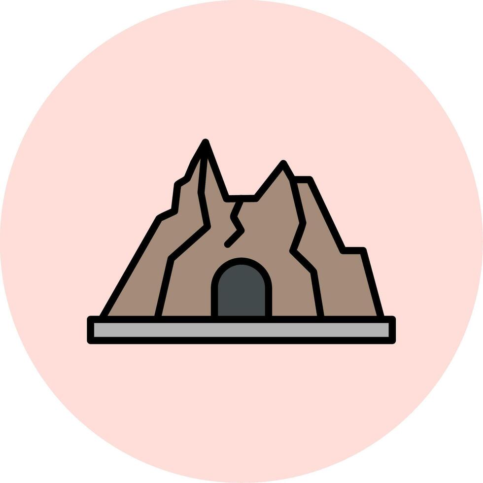 icono de vector de cueva