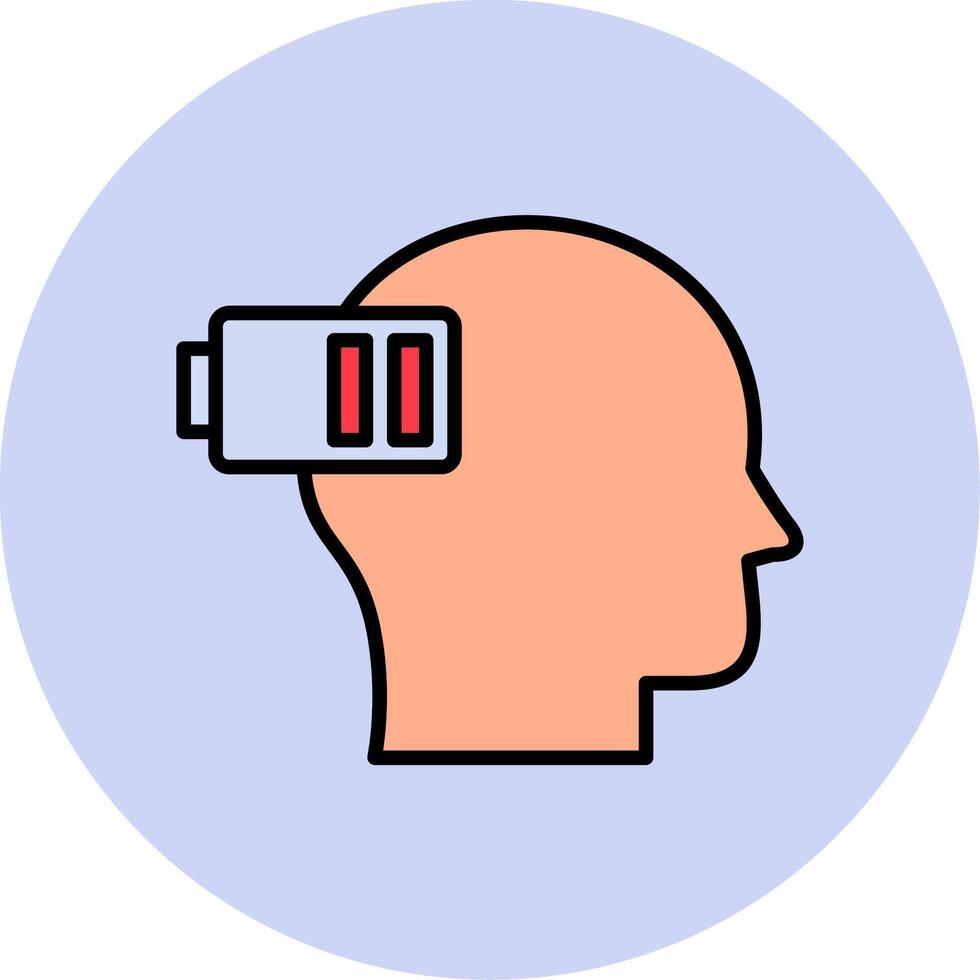 Exhausted Vector Icon