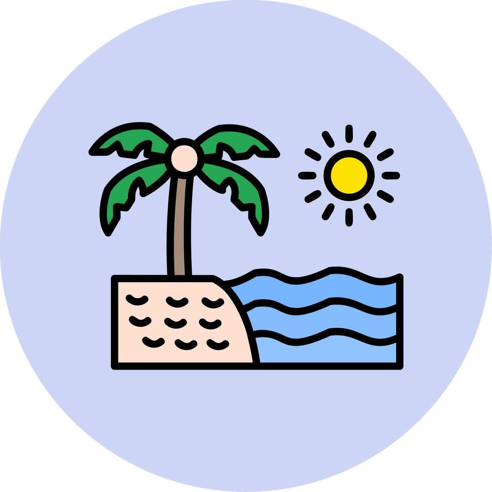 Beach Vector Icon