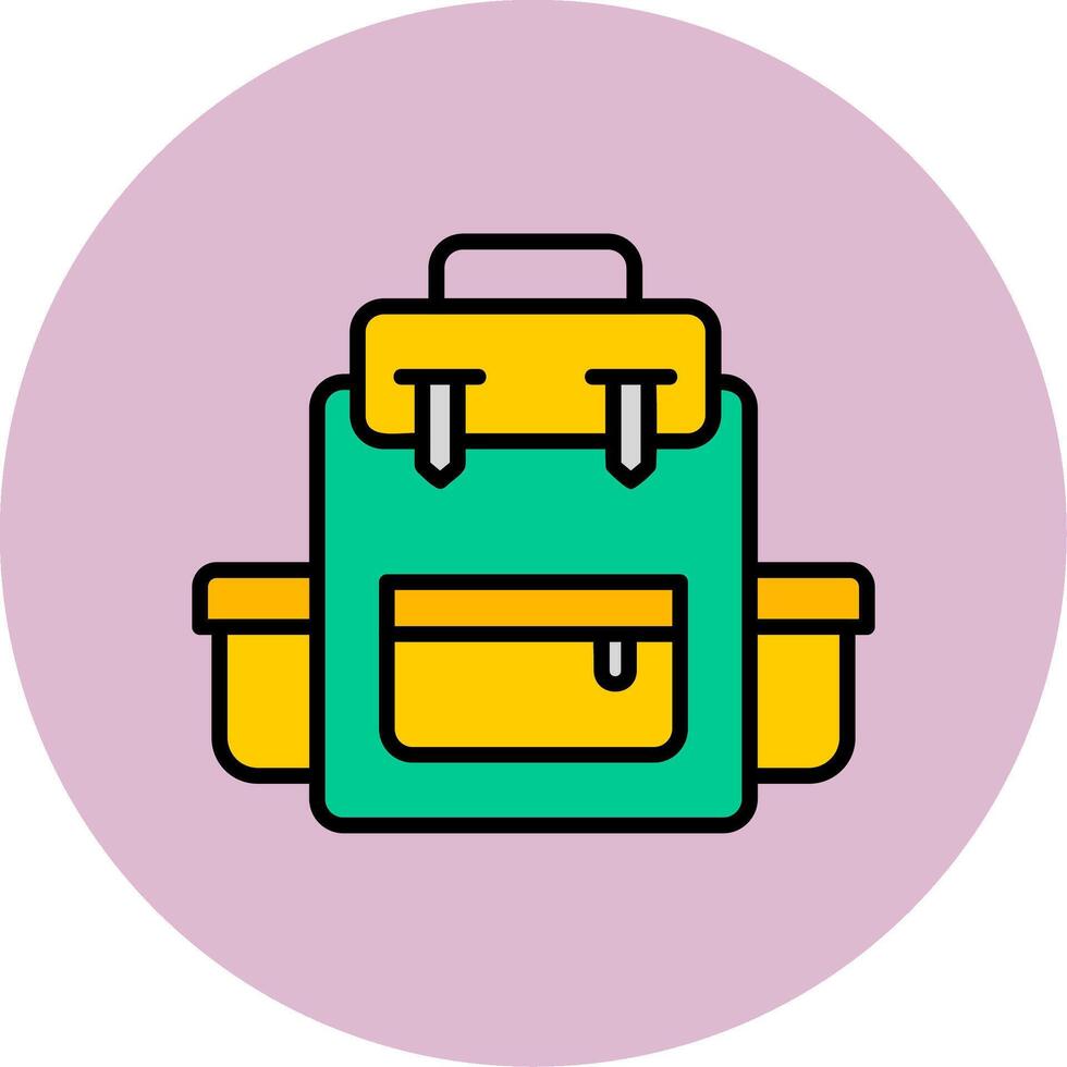 icono de vector de mochila