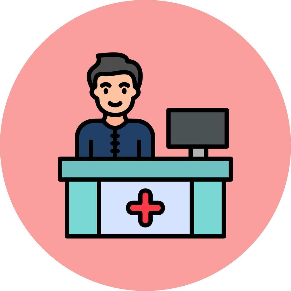 Receptionist Vector Icon