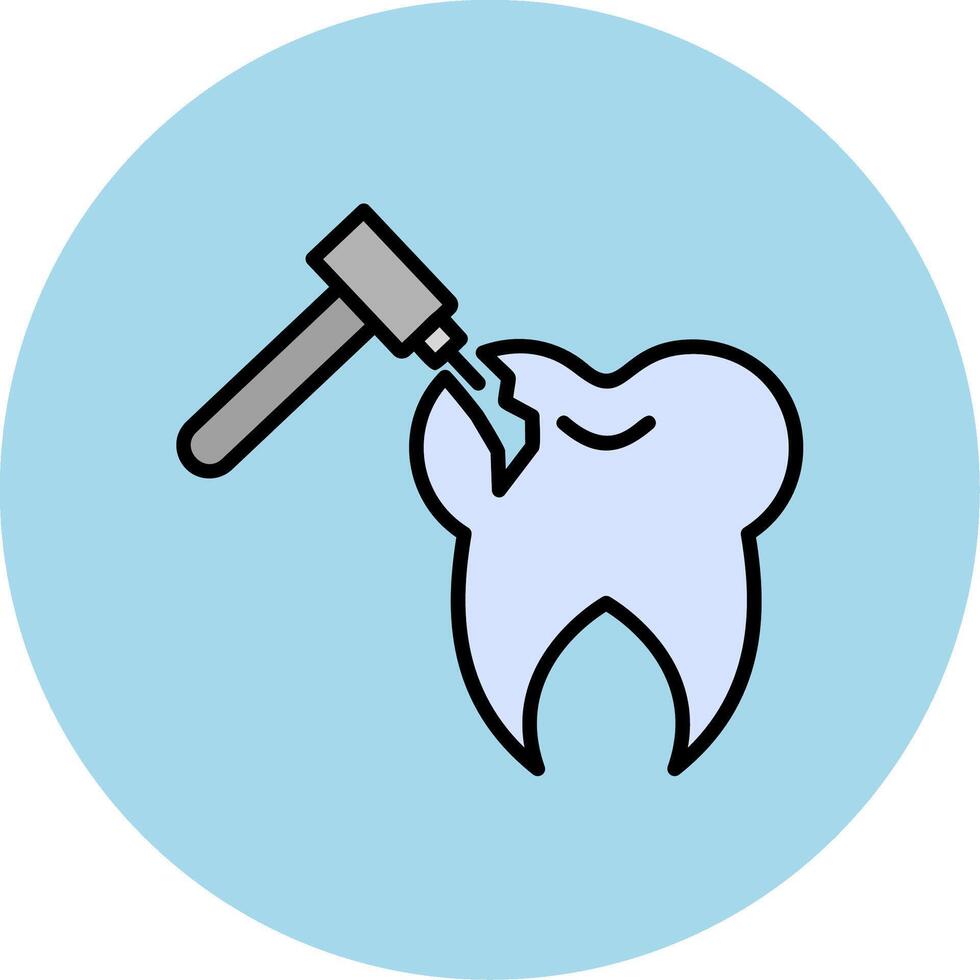 Tooth Drilling Vector Icon
