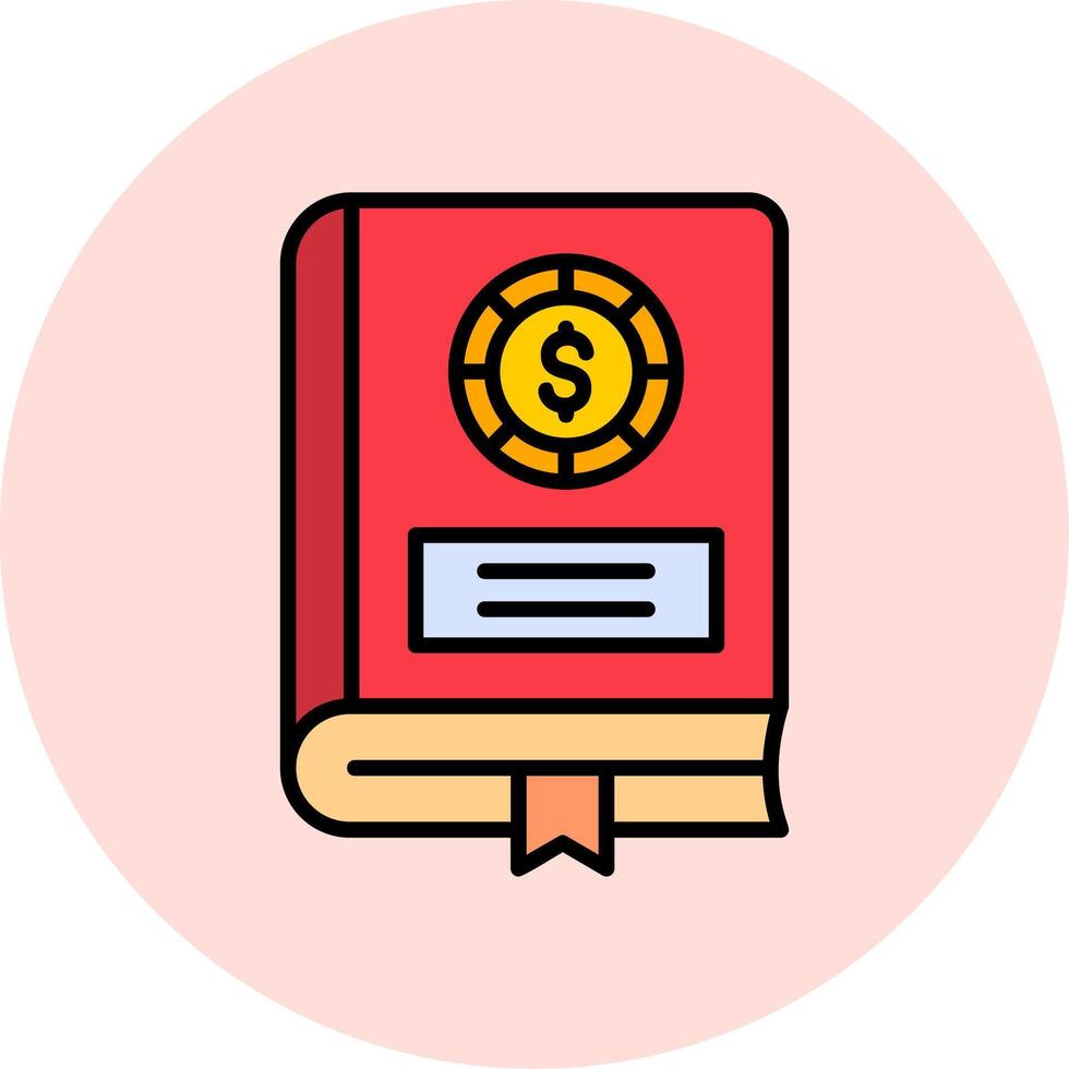 Financial Book Vector Icon