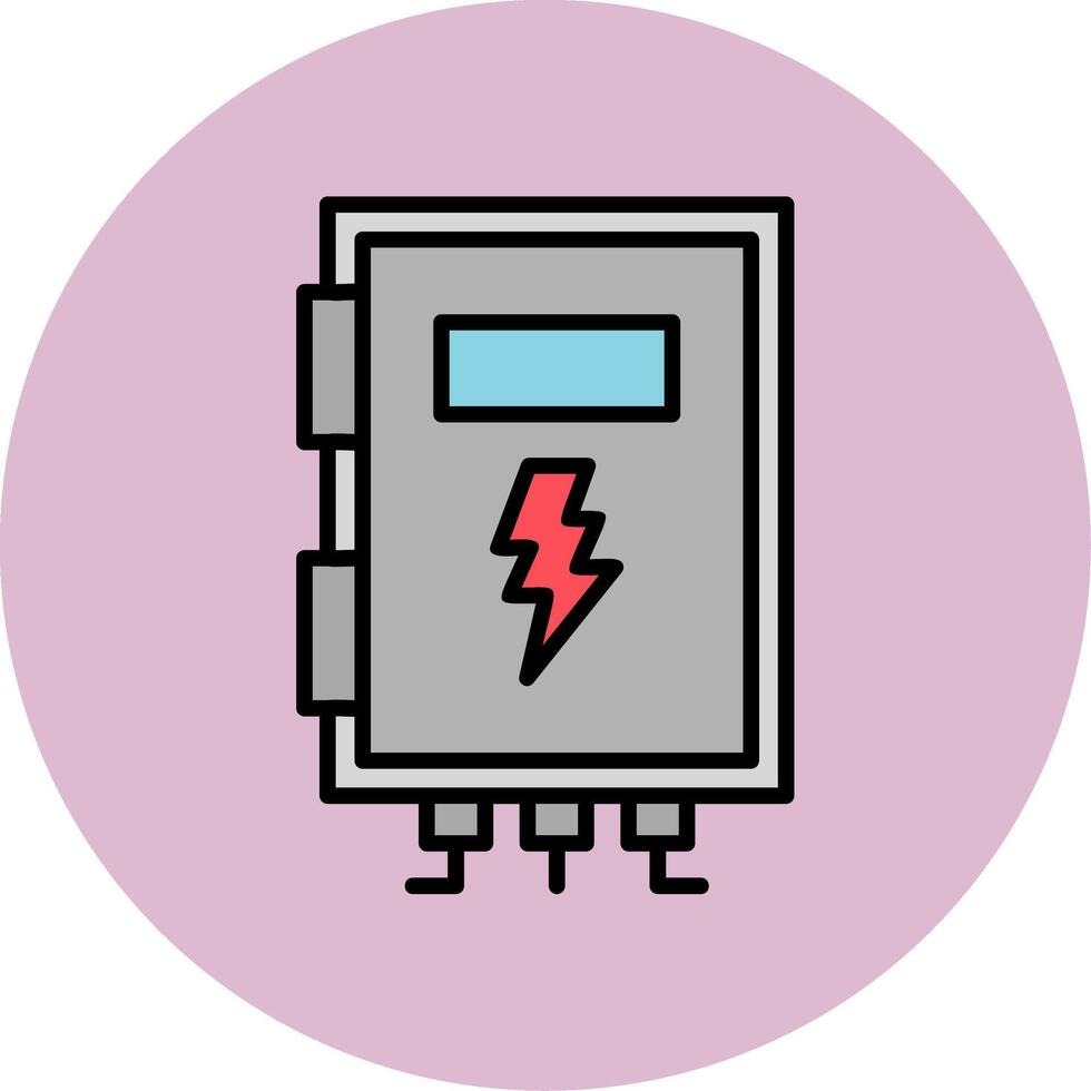 High Voltage Box Vector Icon