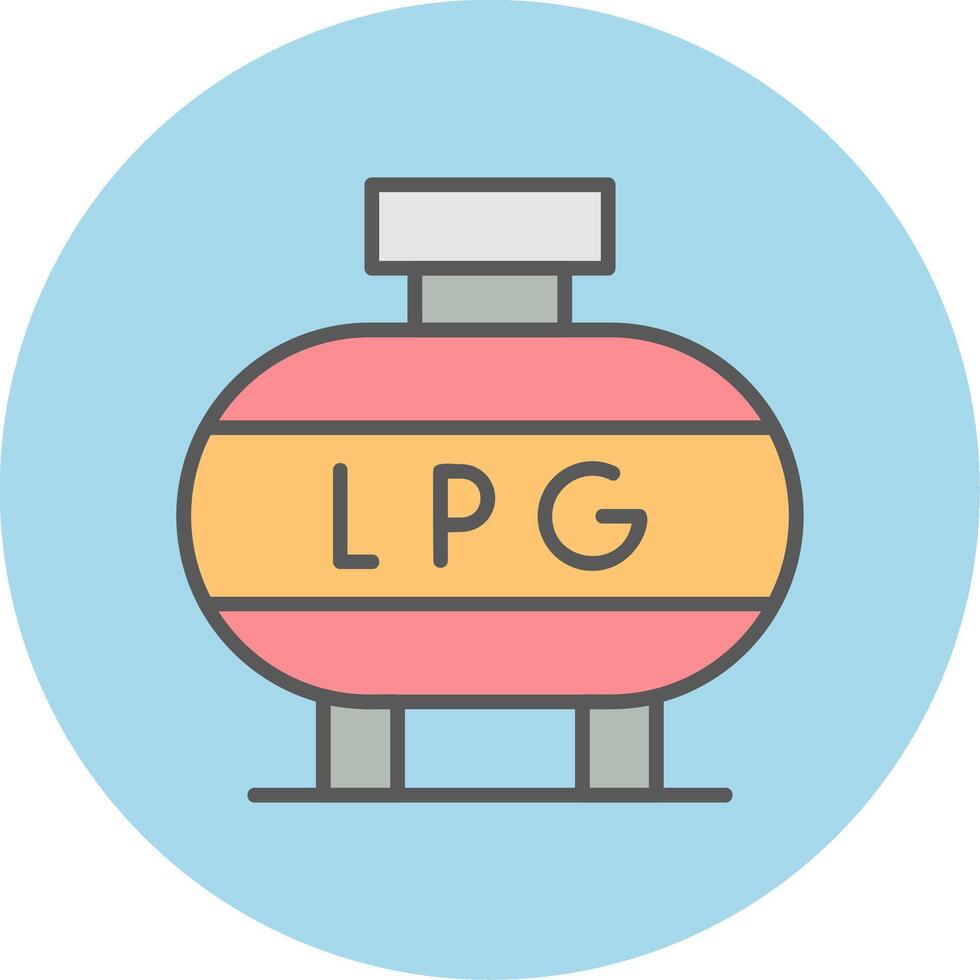 Liquefied Petroleum Gas Vector Icon