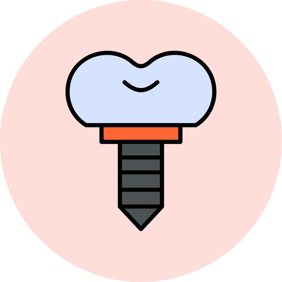 Dental Implant Vector Icon