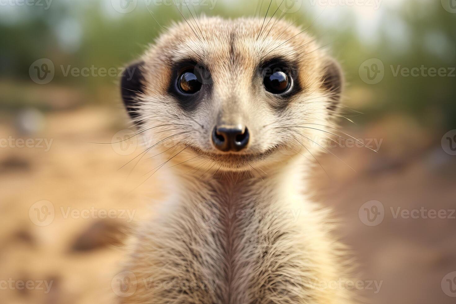 AI generated Meerkat animal. Generate Ai photo