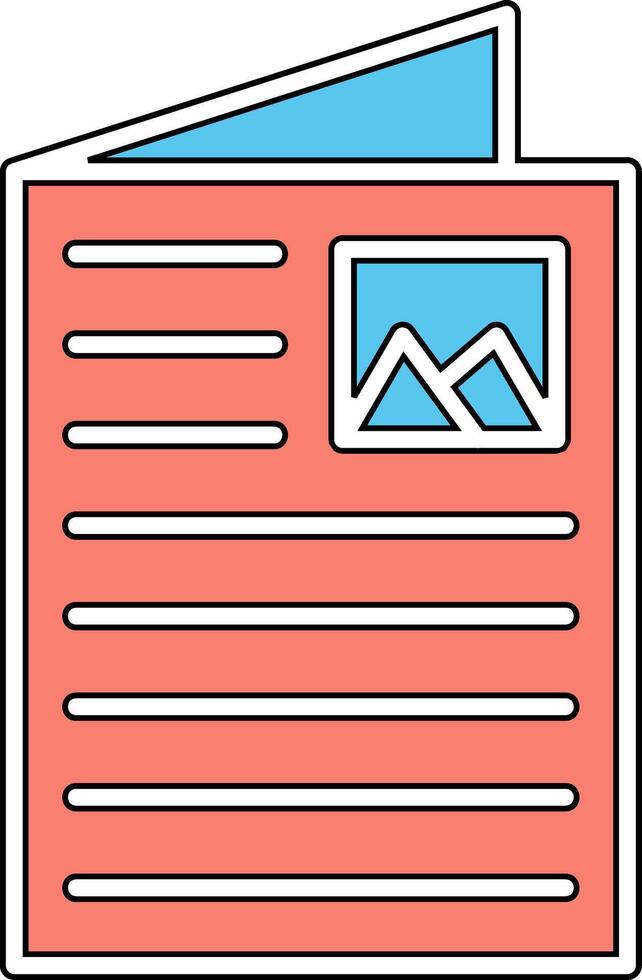 Flyer Vector Icon