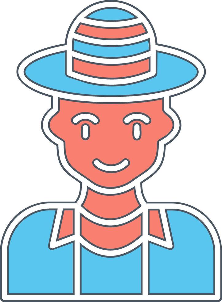 Tourist man Vector Icon