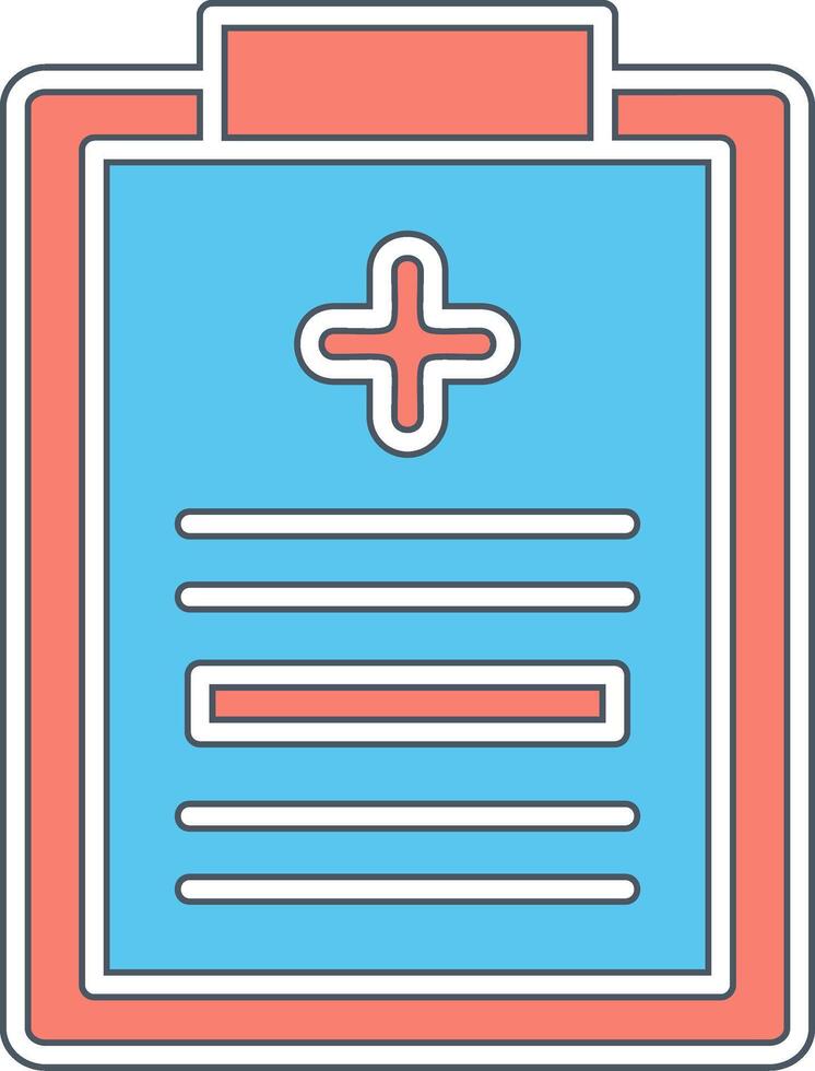 médico registros vector icono