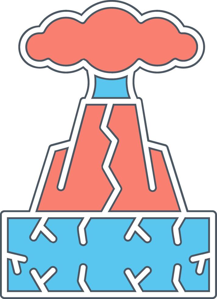 Volcano Vector Icon