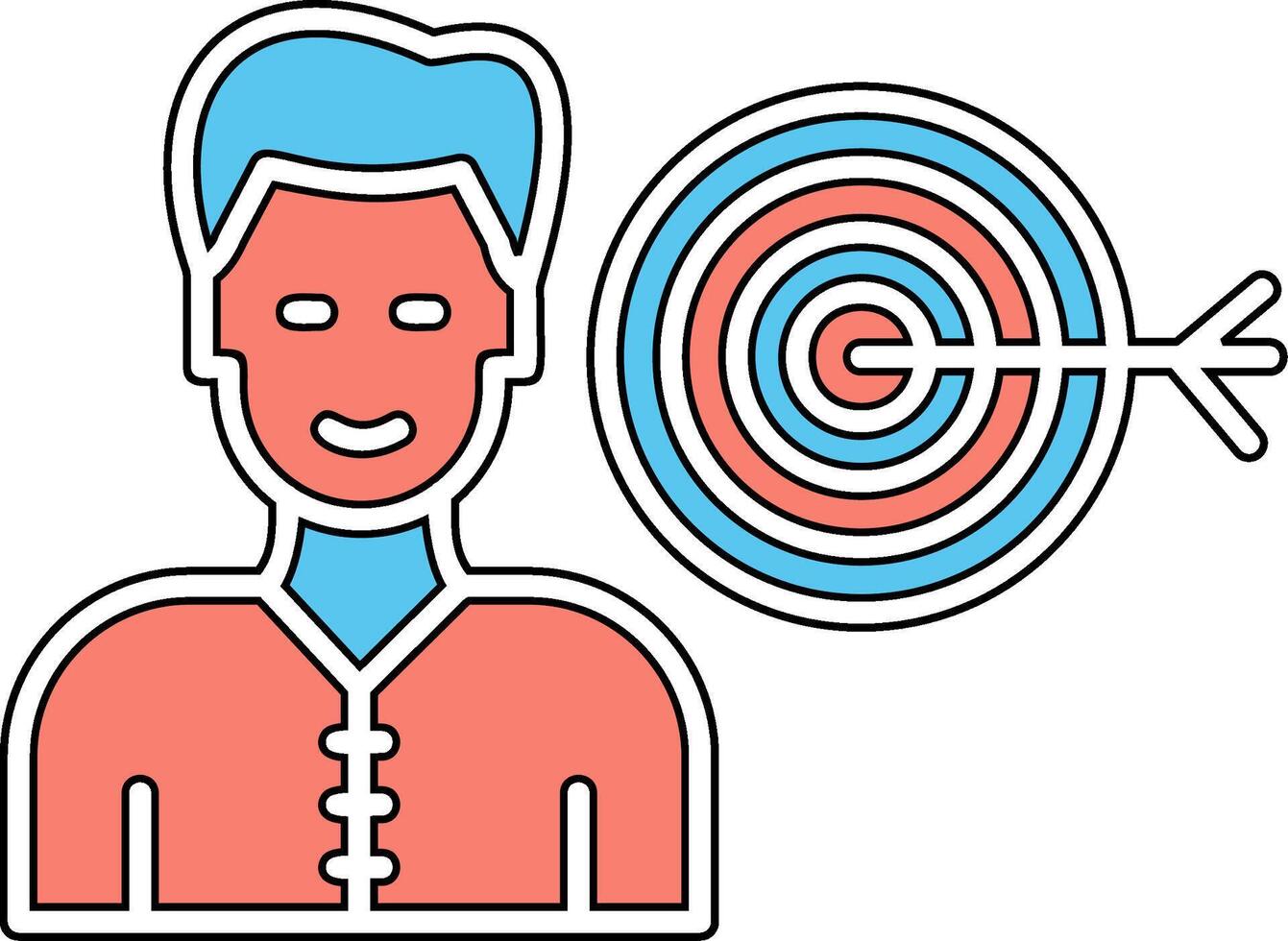 Man goal Vector Icon