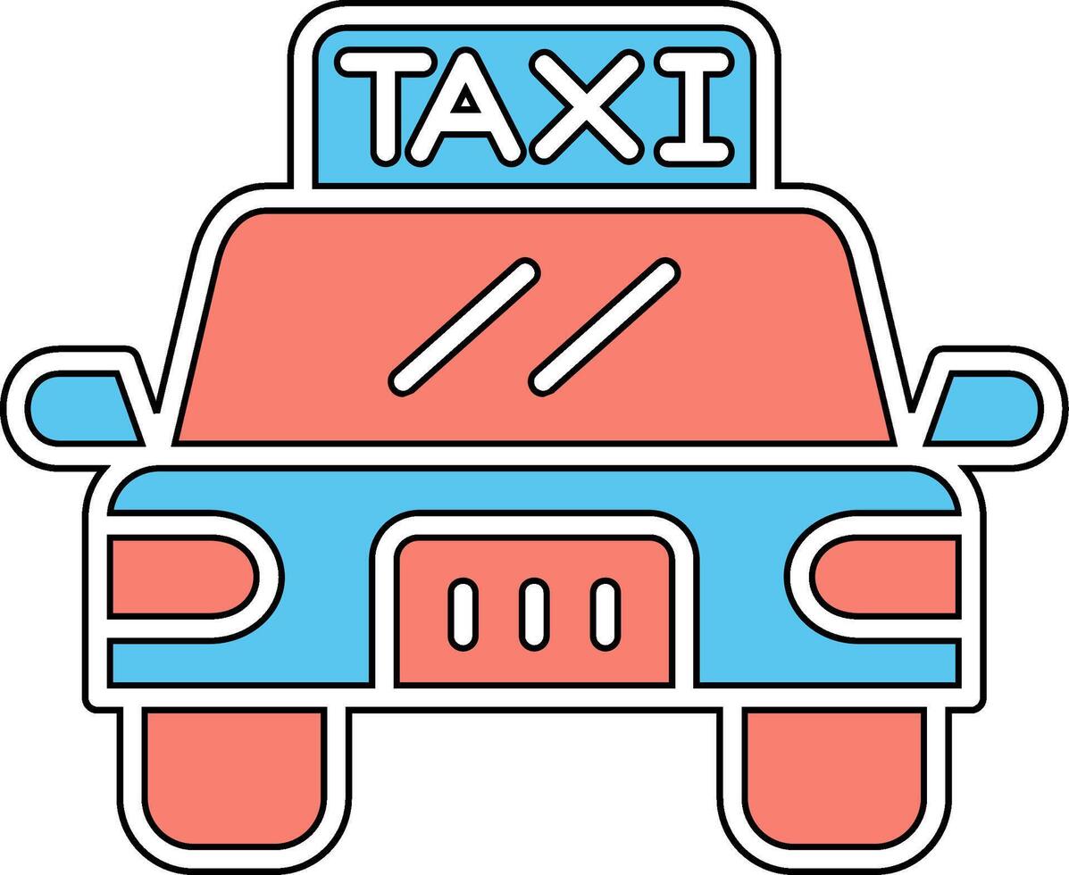 icono de vector de taxi