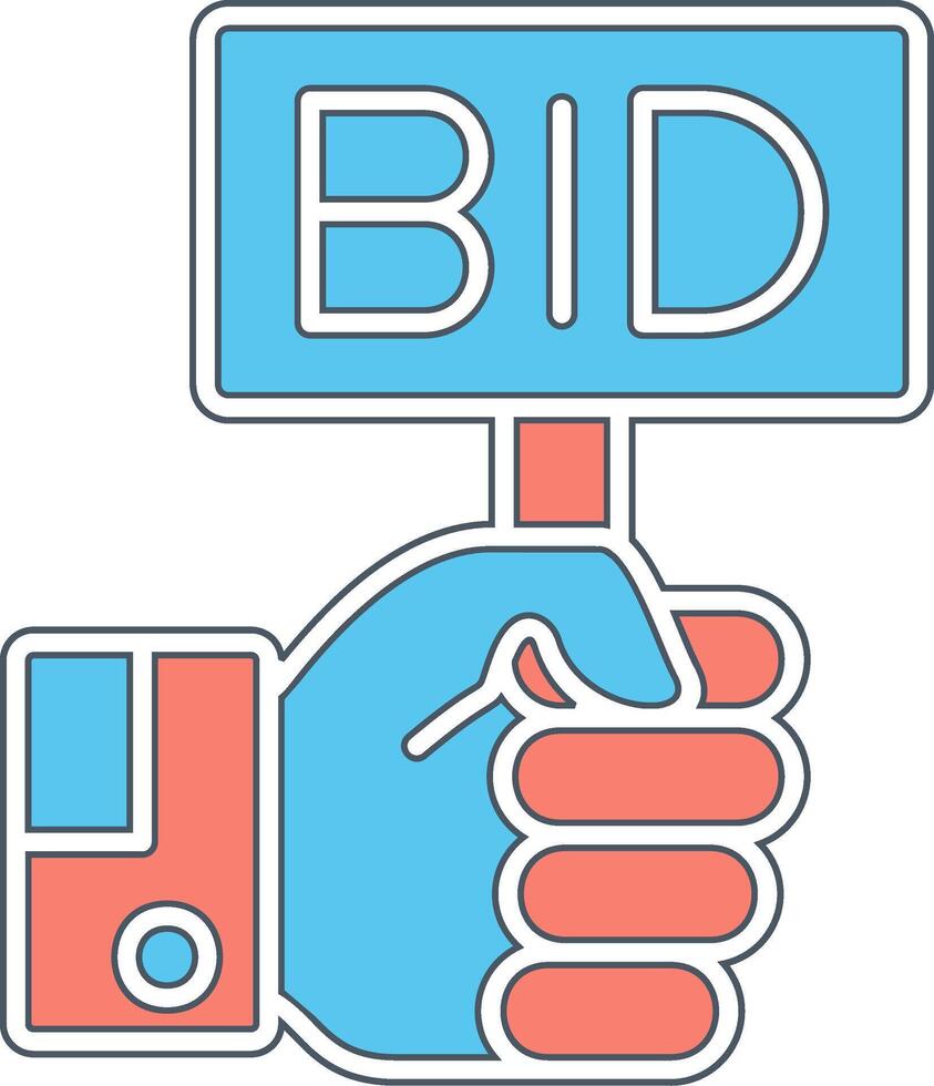 Bid Vector Icon